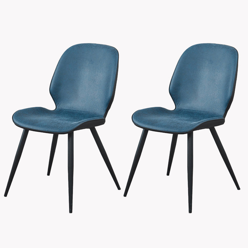 Armless Kitchen Dining Side Chair Industrial Wingback Side Chair