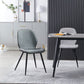 Armless Kitchen Dining Side Chair Industrial Wingback Side Chair