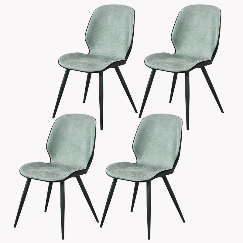 Armless Kitchen Dining Side Chair Industrial Wingback Side Chair