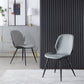 Armless Kitchen Dining Side Chair Industrial Wingback Side Chair