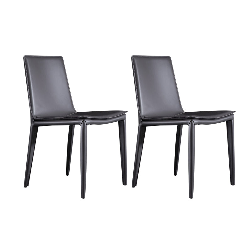 Contemporary Home Side Chair Upholstered Armless Dining Chair