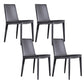 Contemporary Home Side Chair Upholstered Armless Dining Chair