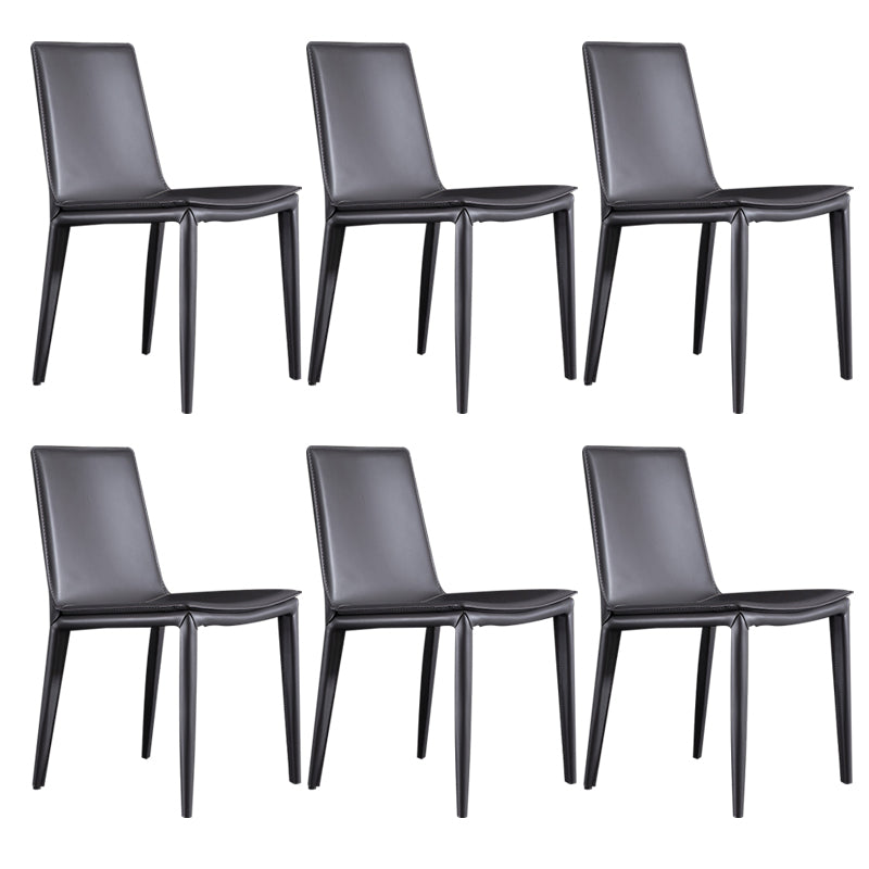Contemporary Home Side Chair Upholstered Armless Dining Chair