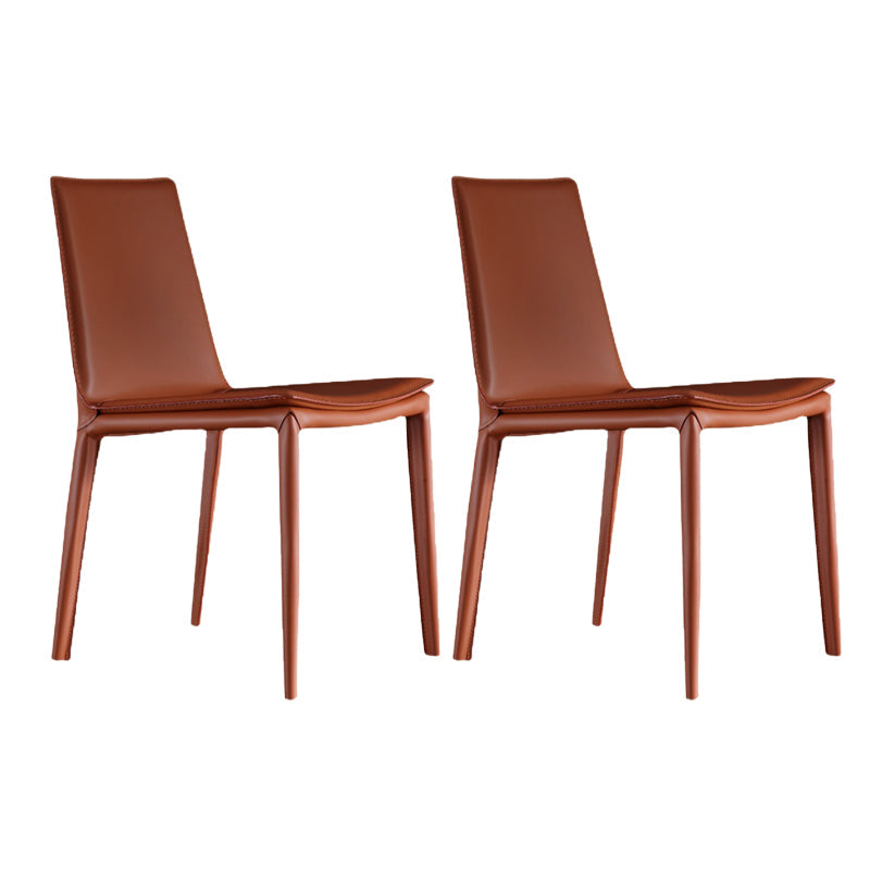 Contemporary Home Side Chair Upholstered Armless Dining Chair