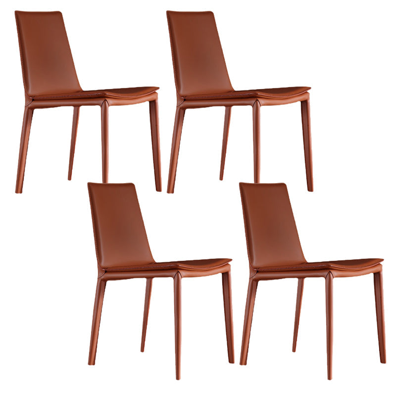 Contemporary Home Side Chair Upholstered Armless Dining Chair