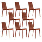 Contemporary Home Side Chair Upholstered Armless Dining Chair