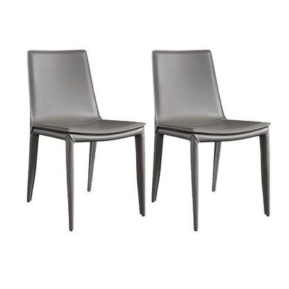 Contemporary Home Side Chair Upholstered Armless Dining Chair