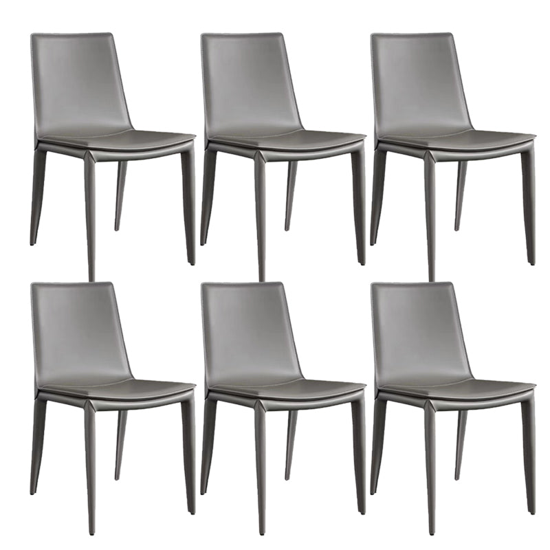 Contemporary Home Side Chair Upholstered Armless Dining Chair