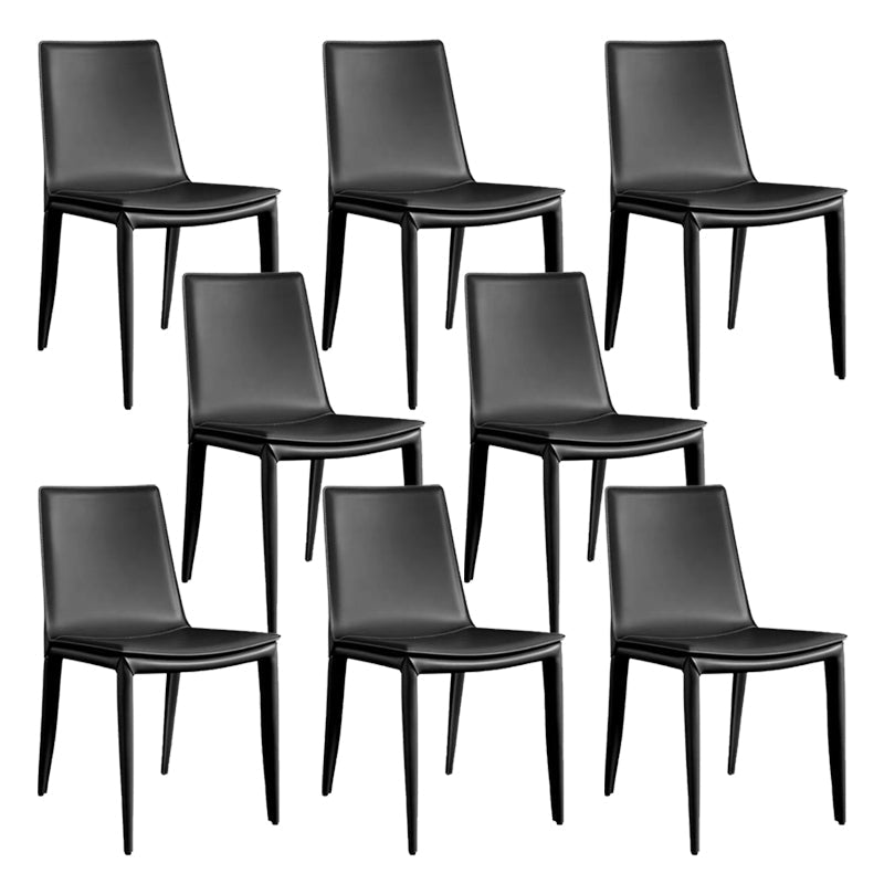 Contemporary Home Side Chair Upholstered Armless Dining Chair