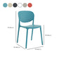 Indoor-Outdoor Plastic Dining Chair Open Back Stacking Side Chair