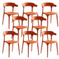 Silla de comedor de apilamiento de la casa silla lateral de plástico abierta de espalda abierta