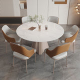 ホームキッチングラムダイニングチェアメタルレッグ布張りの腕の椅子