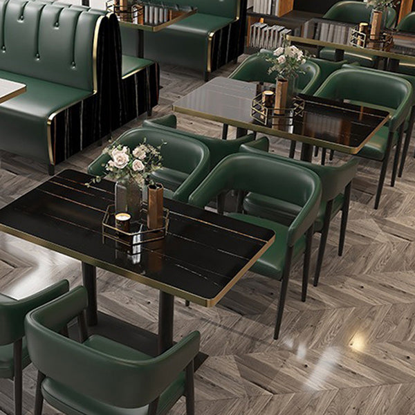 Contemporary Kitchen Dining Side Chair Faux Leather Open Back Dining Side Chair Clearhalo 'Dining Chairs' 'Dining Tables & Seating' 'dining_chair' 'furn' 'furn_dining_chair' 'Furniture' 'Kitchen & Dining Furniture' 6662389