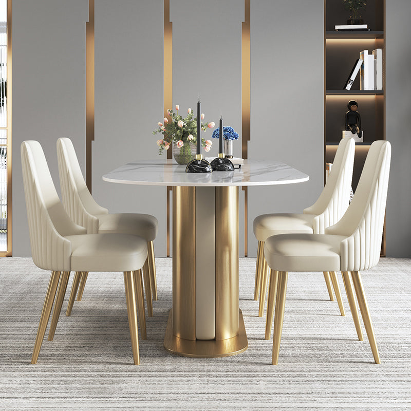 Kitchen Home Glam Chair Sedia da pranzo senza braccioli con imbottitura