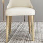 Kitchen Home Glam Chair Sedia da pranzo senza braccioli con imbottitura