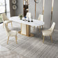 Kitchen Home Glam Chair Sedia da pranzo senza braccioli con imbottitura