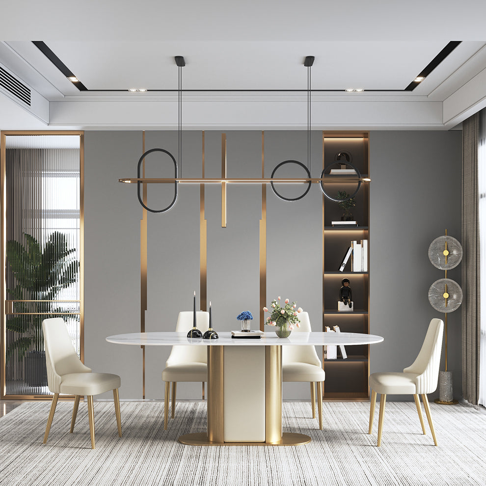 Kitchen Home Glam Chair Sedia da pranzo senza braccioli con imbottitura