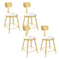 Glam Armless Kitchen Dining Side Chair Open Back Dining Side Chair 4 Piece Set Clearhalo 'Dining Chairs' 'Dining Tables & Seating' 'dining_chair' 'furn' 'furn_dining_chair' 'Furniture' 'Kitchen & Dining Furniture' 6662410