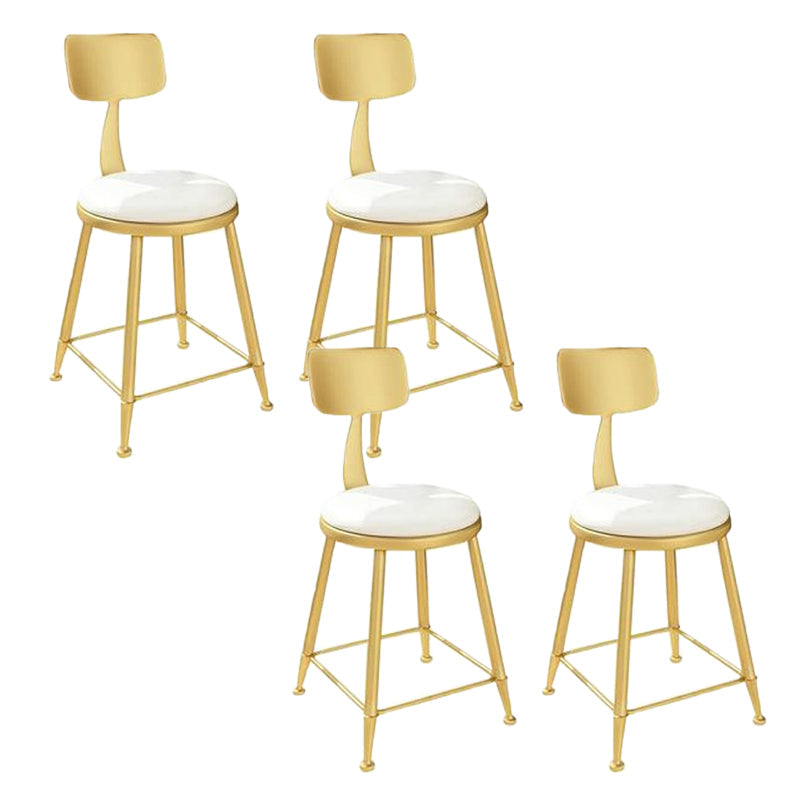 Glam Armless Kitchen Dining Side Chair Open Back Dining Side Chair 4 Piece Set Clearhalo 'Dining Chairs' 'Dining Tables & Seating' 'dining_chair' 'furn' 'furn_dining_chair' 'Furniture' 'Kitchen & Dining Furniture' 6662410