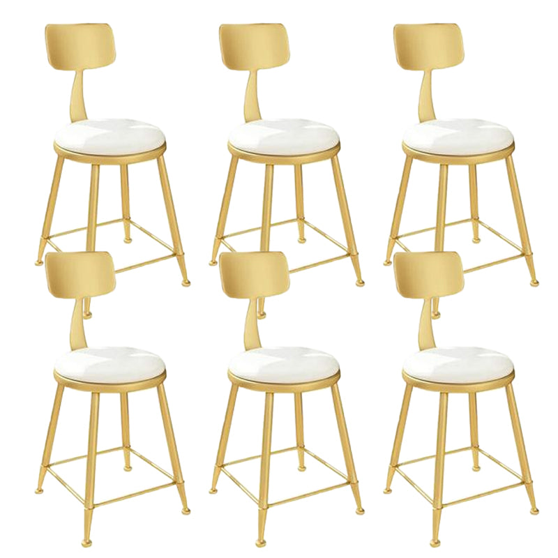 Glam Armless Kitchen Dining Side Chair Open Back Dining Side Chair 6 Piece Set Clearhalo 'Dining Chairs' 'Dining Tables & Seating' 'dining_chair' 'furn' 'furn_dining_chair' 'Furniture' 'Kitchen & Dining Furniture' 6662412