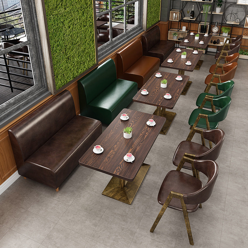 Sedie da pranzo in fux in pelle glam sedia da pranzo aperta