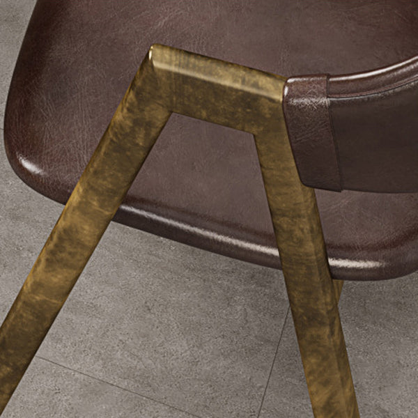 Sedie da pranzo in fux in pelle glam sedia da pranzo aperta