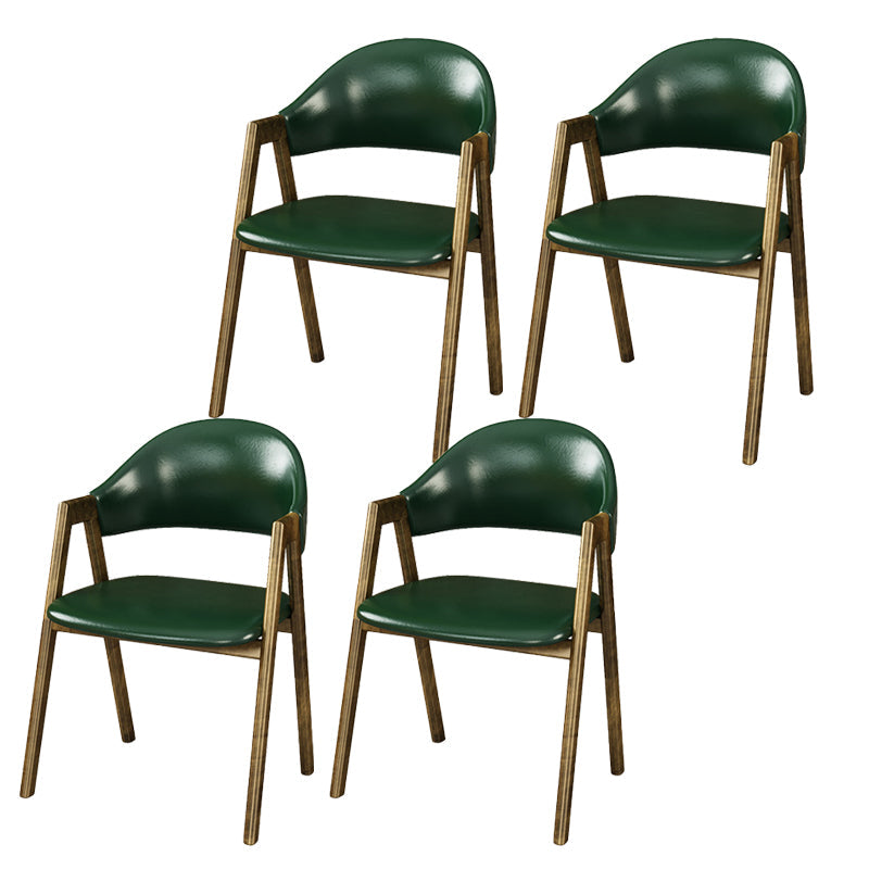 Sedie da pranzo in fux in pelle glam sedia da pranzo aperta