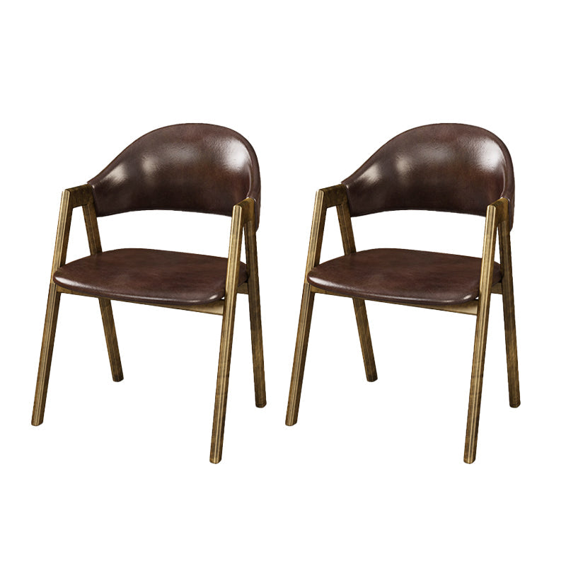 Sedie da pranzo in fux in pelle glam sedia da pranzo aperta
