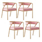 Dining Room Glam Chair Gold Legs Velvet Arm Chair with Upholstered