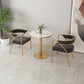 Dining Room Glam Chair Gold Legs Velvet Arm Chair with Upholstered