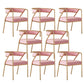 Dining Room Glam Chair Gold Legs Velvet Arm Chair with Upholstered