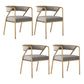 Dining Room Glam Chair Gold Legs Velvet Arm Chair with Upholstered