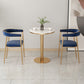 Dining Room Glam Chair Gold Legs Velvet Arm Chair with Upholstered