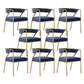 Dining Room Glam Chair Gold Legs Velvet Arm Chair with Upholstered
