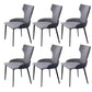 Dining Room Industrial Arm Chair Upholstered Wingback Dining Chairs Grey 6 Piece Set Clearhalo 'Dining Chairs' 'Dining Tables & Seating' 'dining_chair' 'furn' 'furn_dining_chair' 'Furniture' 'Kitchen & Dining Furniture' 6662567
