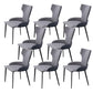 Dining Room Industrial Arm Chair Upholstered Wingback Dining Chairs Grey 8 Piece Set Clearhalo 'Dining Chairs' 'Dining Tables & Seating' 'dining_chair' 'furn' 'furn_dining_chair' 'Furniture' 'Kitchen & Dining Furniture' 6662570