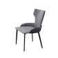 Dining Room Industrial Arm Chair Upholstered Wingback Dining Chairs Grey 1 Piece Clearhalo 'Dining Chairs' 'Dining Tables & Seating' 'dining_chair' 'furn' 'furn_dining_chair' 'Furniture' 'Kitchen & Dining Furniture' 6662571
