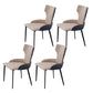Dining Room Industrial Arm Chair Upholstered Wingback Dining Chairs Khaki 4 Piece Set Clearhalo 'Dining Chairs' 'Dining Tables & Seating' 'dining_chair' 'furn' 'furn_dining_chair' 'Furniture' 'Kitchen & Dining Furniture' 6662575