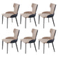 Dining Room Industrial Arm Chair Upholstered Wingback Dining Chairs Khaki 6 Piece Set Clearhalo 'Dining Chairs' 'Dining Tables & Seating' 'dining_chair' 'furn' 'furn_dining_chair' 'Furniture' 'Kitchen & Dining Furniture' 6662578