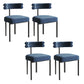 Modern Armless Dining Chairs Home Kitchen Velvet Side Chairs