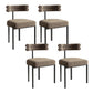 Modern Armless Dining Chairs Home Kitchen Velvet Side Chairs