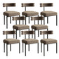 Modern Armless Dining Chairs Home Kitchen Velvet Side Chairs