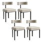 Modern Armless Dining Chairs Home Kitchen Velvet Side Chairs