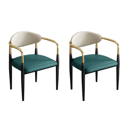 Zeitgenössischer Küchen -Esstuhl schwarze Beine gepolsterter Armstuhl