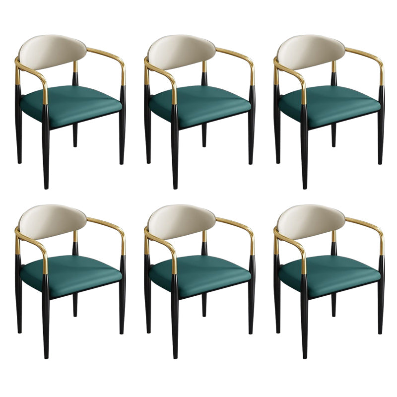 Zeitgenössischer Küchen -Esstuhl schwarze Beine gepolsterter Armstuhl