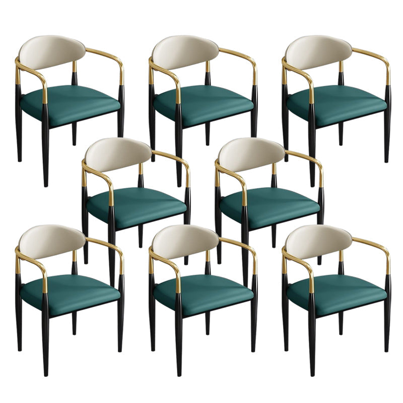 Zeitgenössischer Küchen -Esstuhl schwarze Beine gepolsterter Armstuhl