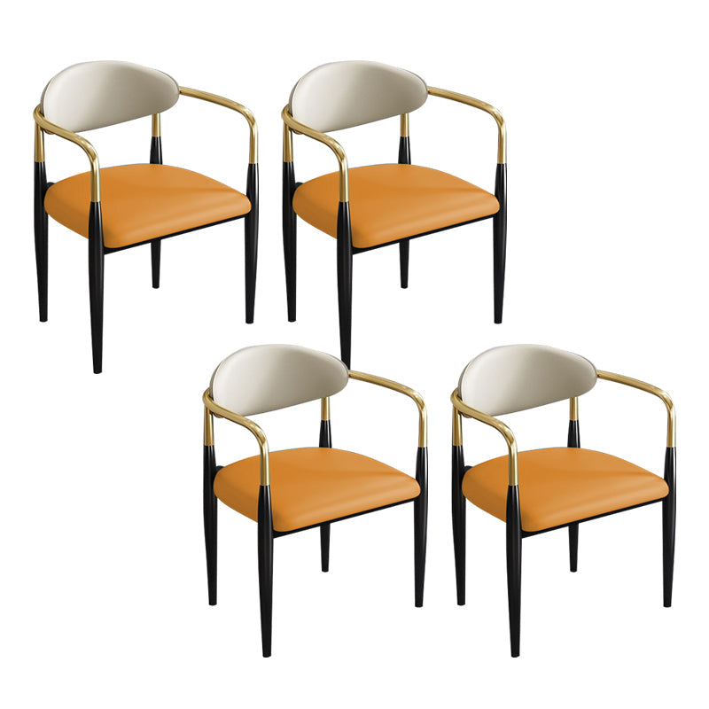 Zeitgenössischer Küchen -Esstuhl schwarze Beine gepolsterter Armstuhl