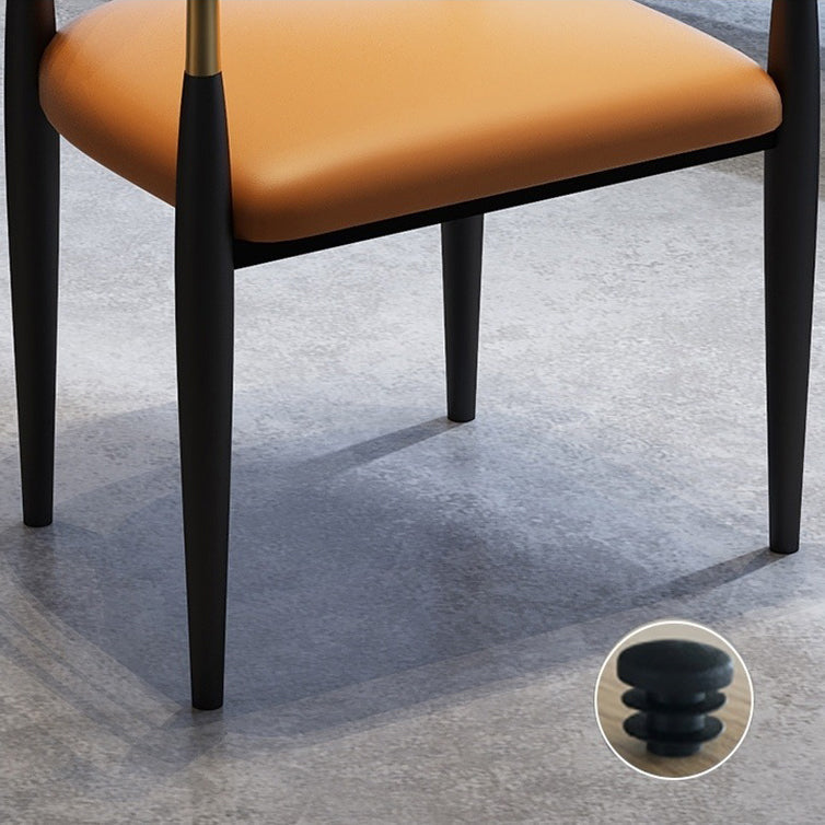 Zeitgenössischer Küchen -Esstuhl schwarze Beine gepolsterter Armstuhl