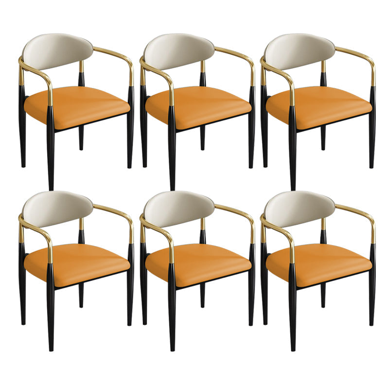 Zeitgenössischer Küchen -Esstuhl schwarze Beine gepolsterter Armstuhl