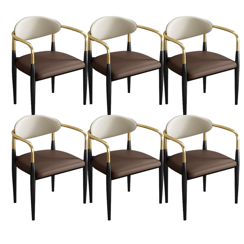 Zeitgenössischer Küchen -Esstuhl schwarze Beine gepolsterter Armstuhl